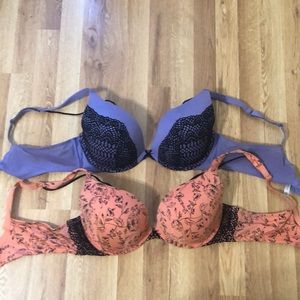 Cacique Lane Bryant Smooth Boost Plunge bras 42C